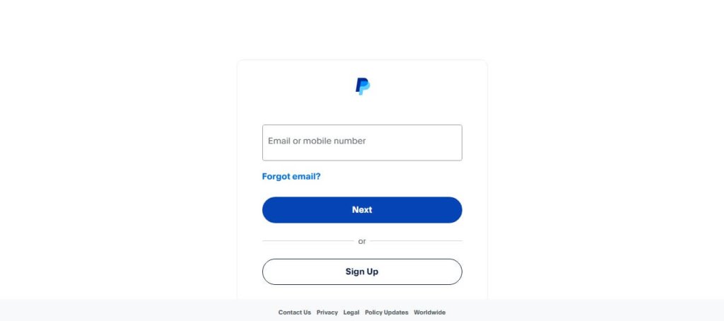 paypal'a giriş yap