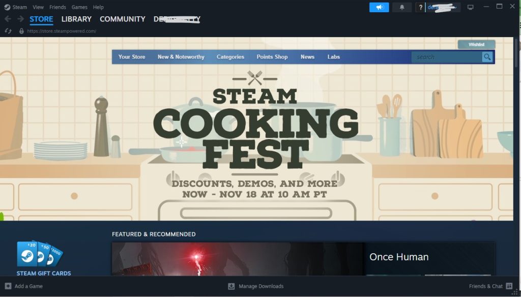 Steam'e giriş yapın