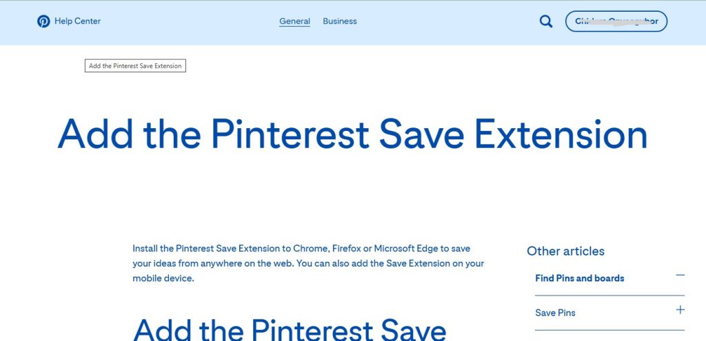 pinterest browser extension