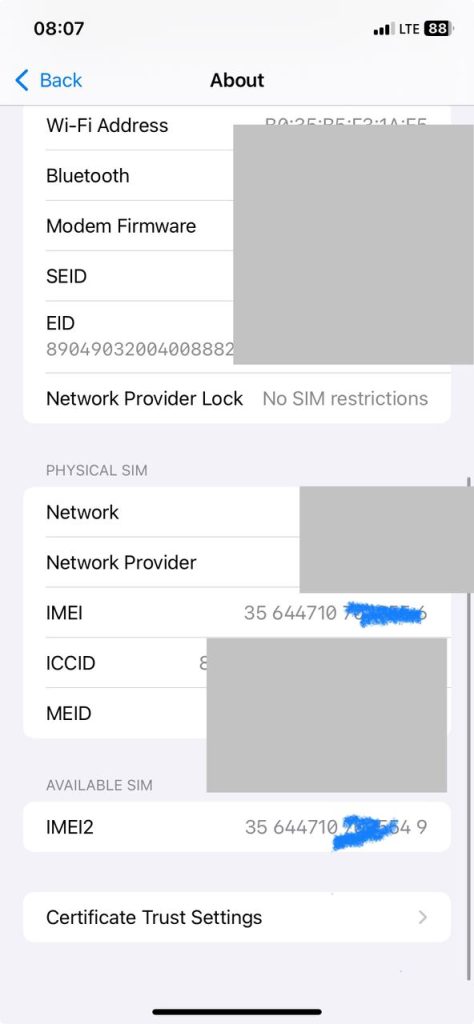 imei numarasını görüntüle