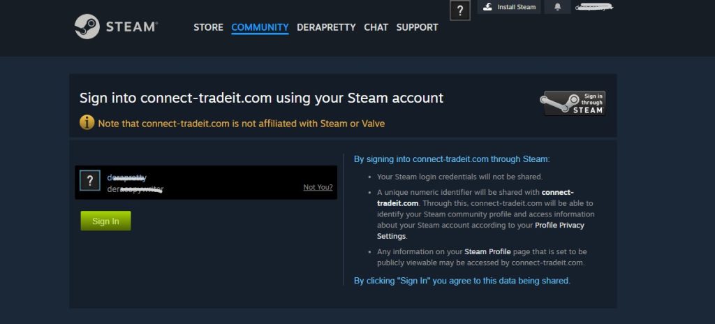 Steam kimliğini kontrol et